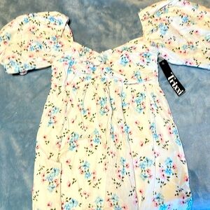 Trixxi blue floral mini dress
